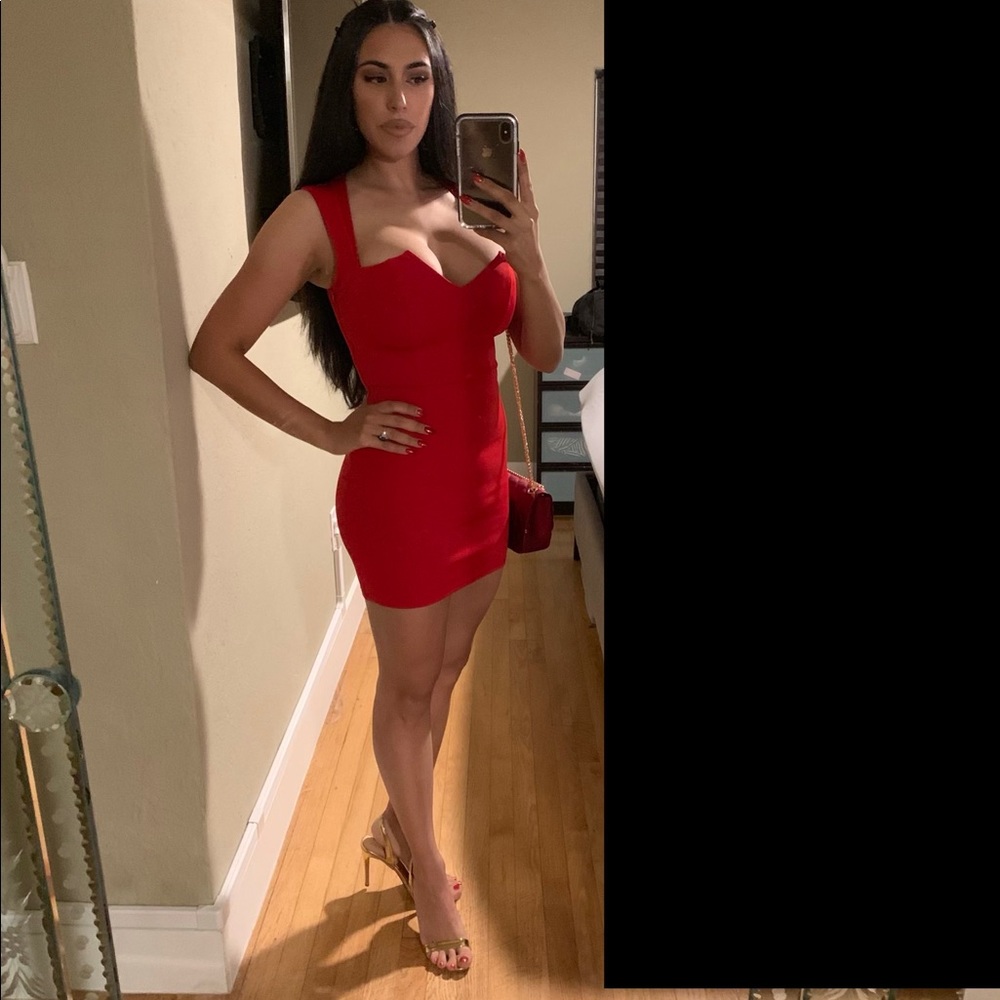 Red Toni Bodycon Dress